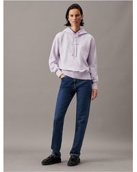 Calvin Klein - Calvin Klein Washed Monogram Logo Relaxed Hoodie - Lyst