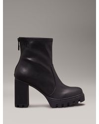 Calvin Klein - Platform Heeled Boots - Lyst