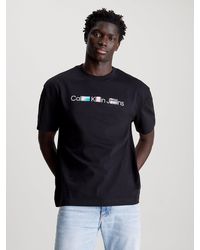 Calvin Klein - Logo Photo Print T-shirt - Lyst