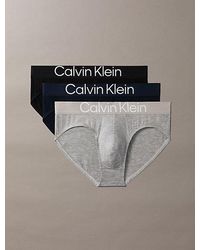 Calvin Klein - 3 Pack Hip Briefs Ultra Soft Cotton Lyocell - Lyst