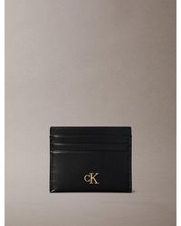 Calvin Klein - Leather Rfid Monogram Cardholder - Lyst