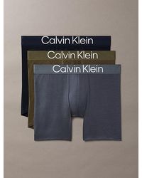 Calvin Klein - 3 Pack Boxer Briefs Ultra Soft Cotton Lyocell - Lyst