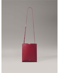 Calvin Klein - Line Leather Crossbody Bag - Lyst
