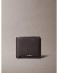 Calvin Klein - Leather Bifold Wallet - Lyst