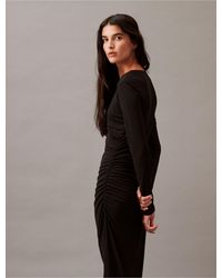 Calvin Klein - Refined Jersey Wrap Dress - Lyst