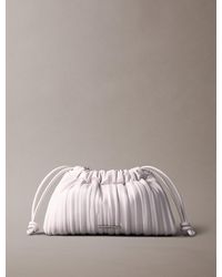 Calvin Klein - Mini Borsa A Tracolla Plissettata Con Catena - Lyst