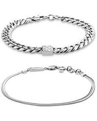 Calvin Klein - Jeans Stainless Steel 2 -Piece Bracelet Set - Lyst