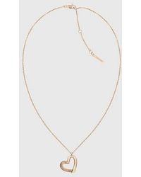 Calvin Klein - Halskette Mit Herz-Anhänger - Lyst