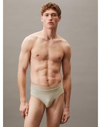 Calvin Klein - Double Waistband Swim Briefs - Lyst