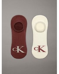 Calvin Klein - Pack de 2 pares de calcetines invisibles de algodón suave - Lyst