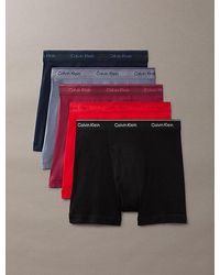 Calvin Klein - 5 Pack Boxer Briefs 100 Cotton Holiday - Lyst