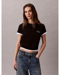 Calvin Klein - 2-Pack Katoenen Monogram T-Shirts - Lyst