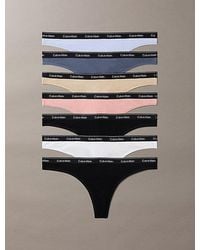 Calvin Klein - 7 Pack Thongs Icon Logo - Lyst
