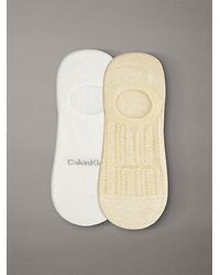 Calvin Klein - 2 Pack Soft Stripe Invisible Socks - Lyst