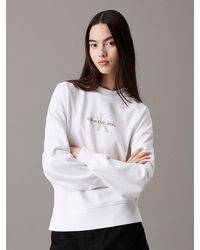 Calvin Klein - Relaxed Monogram Sweatshirt - Lyst