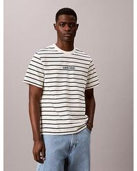 Calvin Klein - Jeans Relaxed Stripe Logo T-Shirt - Lyst