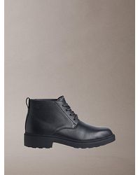 Calvin Klein - Jeans Leather Airfit Lugged Desert Boots - Lyst
