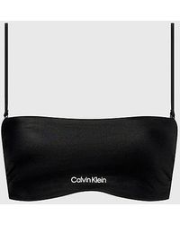 Calvin Klein - Parte de arriba de bikini bandeau - CK Refined - Lyst