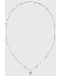 Calvin Klein - Minimalistic Square Pendant Necklace - Lyst