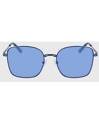 Calvin Klein - Rectangle Sunglasses - Lyst