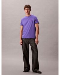 Calvin Klein - Relaxed T-Shirt Met Geborduurd Monogram-Logo - Lyst