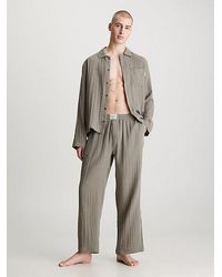 Calvin Klein - Pyjama Met Broek - Pure Textured - Lyst