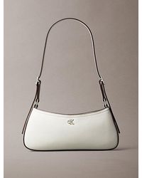 Calvin Klein - Schoudertas Met Monogramlogo-Hardware - Lyst