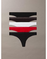Calvin Klein - 5 Pack Thongs - Lyst