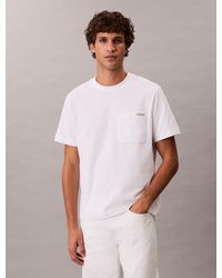 Calvin Klein - Chest Pocket Badge T-Shirt - Lyst