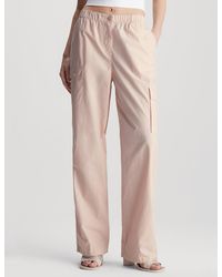 Calvin Klein - Pantalon cargo droit en coton - Lyst