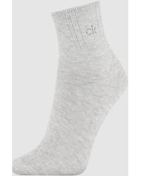 Calvin Klein Knchelsocken mit Crystal-Logo - Mehrfarbig