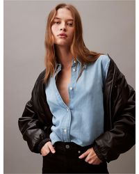 Calvin Klein - Chambray Classic Button-down Shirt - Lyst