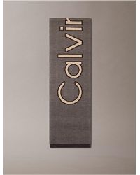 Calvin Klein - Statement Logo Birdseye Scarf - Lyst