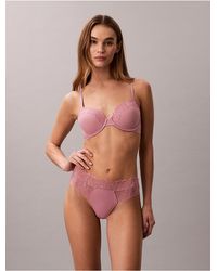 Calvin Klein - Perfectly Fit Lace Lightly Lined Full Coverage Bra - Lyst