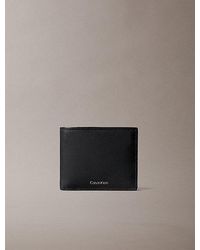 Calvin Klein - Leather Rfid Foil Logo Billfold Wallet - Lyst