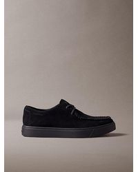 Calvin Klein - Suede Hybrid Cupsole Lace Up Shoes - Lyst