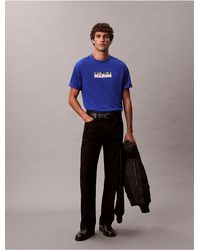 Calvin Klein - Calvin Klein Block Logo Graphic Relaxed T-Shirt - Lyst