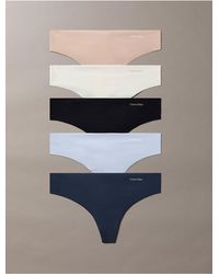 Calvin Klein - Invisibles 5-Pack Thong - Lyst