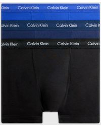 Calvin Klein - 3 Pack Trunks - Cotton Stretch - Lyst