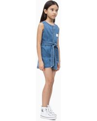 Calvin Klein Mono corto denim - Azul