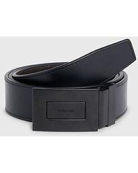 Calvin Klein - Cinturón reversible de piel - Lyst