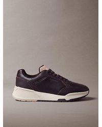 Calvin Klein - Leather Chunky Dad Trainers - Lyst