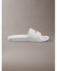 Calvin Klein - Canvas Contoured Logo Sliders - Lyst
