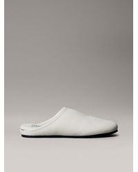 Calvin Klein - Felt Signature Logo Mule Slippers - Lyst