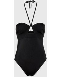 Calvin Klein - Halternek Badpak - Structured - Lyst