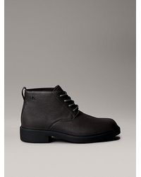 Calvin Klein - Botas desert Lug de piel con Airfit® - Lyst