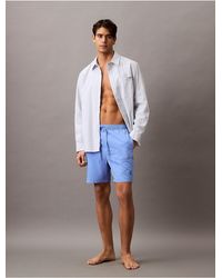 Calvin Klein - Core Volley Monogram Swim Shorts - Lyst