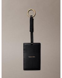 Calvin Klein - Leather Rfid Cardholder Bag Charm - Lyst