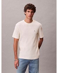 Calvin Klein - T-Shirt With Lozenges Calico - Lyst