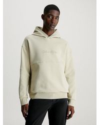 Calvin Klein - Sudadera con capucha y logo en relieve - Lyst